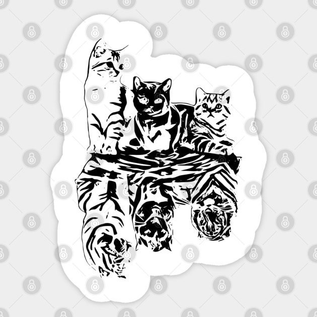 Cat Sticker by Nimmersatt